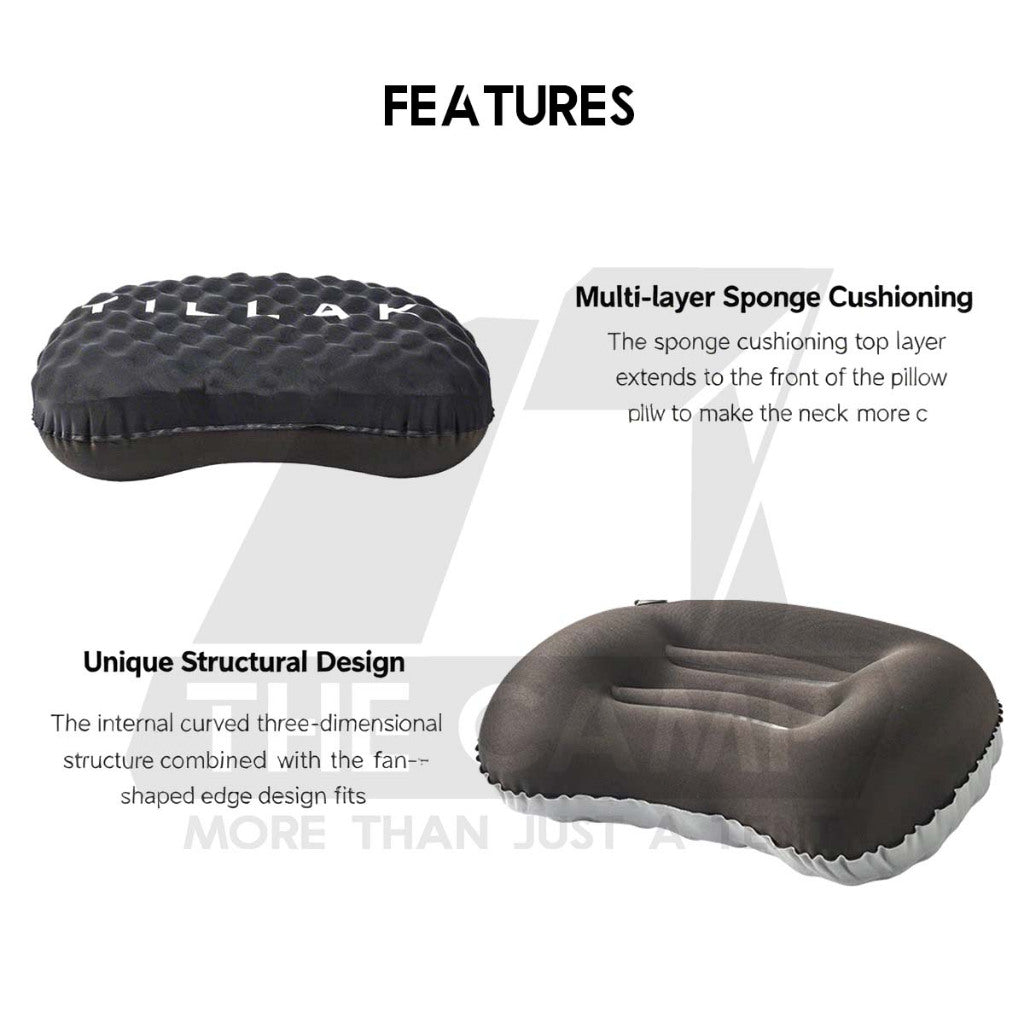 Tillak Cool Sensation Cooling Pillow Air Sponge 2 in 1 Outdoor Camping Bantal