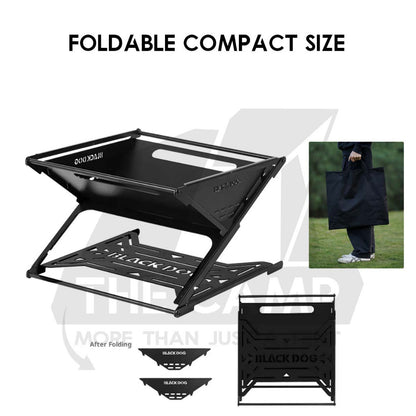 Blackdog Firepit Foldable Fire Pit Compact Storage Outdoor Camping Burning Picnic Firewood CBD2550CF020