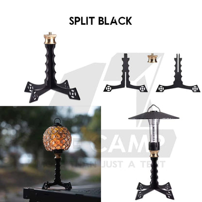 Wellhike SWS Light Stand Tripod Lamp Pole Outdoor Camping Lampu Lantern Hanger Rod Flange
