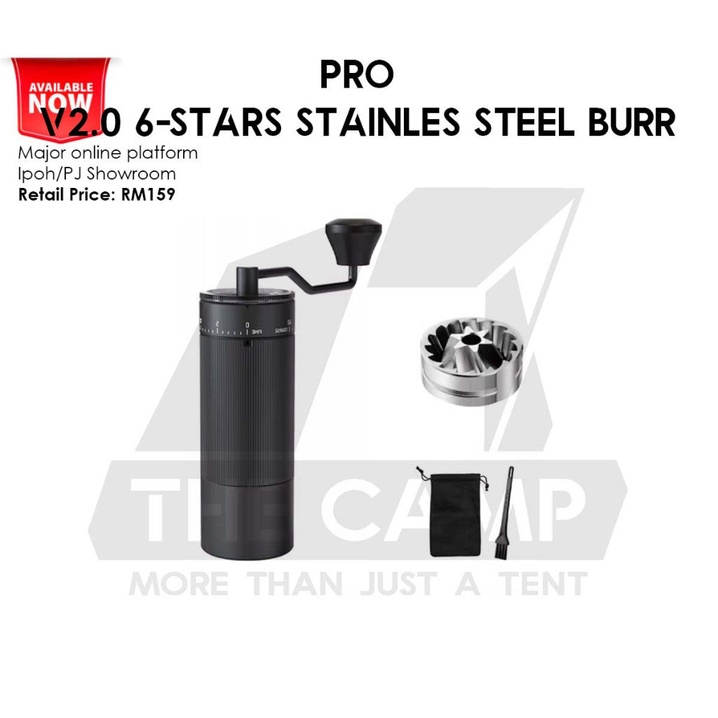 Cliton Manual Grinder Ceramic / 420 Stainless Steel Burr Coffee Machine Maker Outdoor KMDJ-LSP-6-L HC HS-A