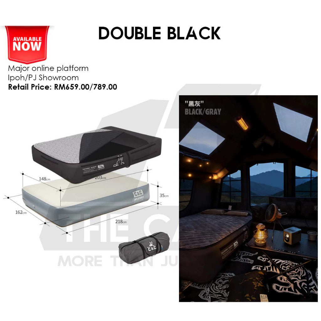 CC Drop Stitch Air Mattress with Bed Sheet Bed Cover 30cm Sponge Outdoor Camping Tilam Cadar