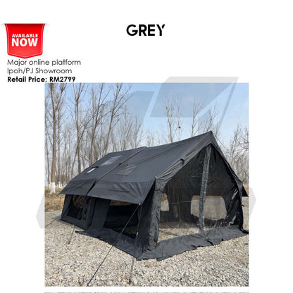 Spark AIR07 Air Tent 7+7m2 Large Space AIR 07 Black Army Green Gray Brown