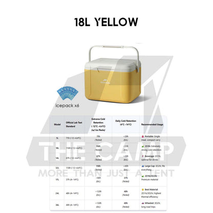 Naturehike JY PU Cooler Ice Box Pro 5L 14L18L 32L 17L 24L 36L Wheel Camping Outdoor Refrigerator Freezer CNK2450CF012