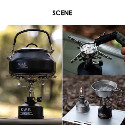 Wellhike SWS Gas Tank Refillable Reusable Lamp Extension Rod Foldable Stove Aluminium Butane Gas