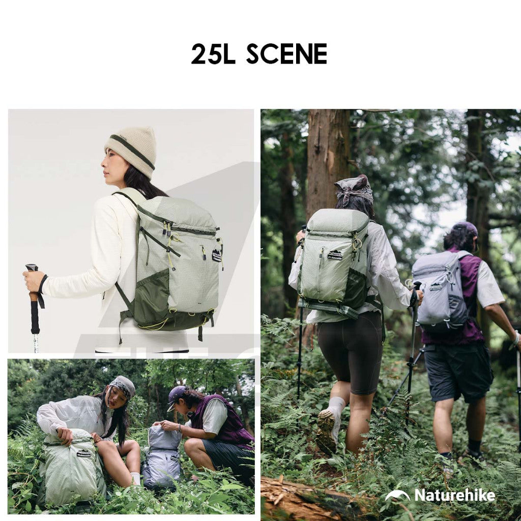 Naturehike Helium Series Backpack 25L / 30L+5L Splashproof Lightweight Hiking Camping Outdoor CNK2300016 CNK2300BB017