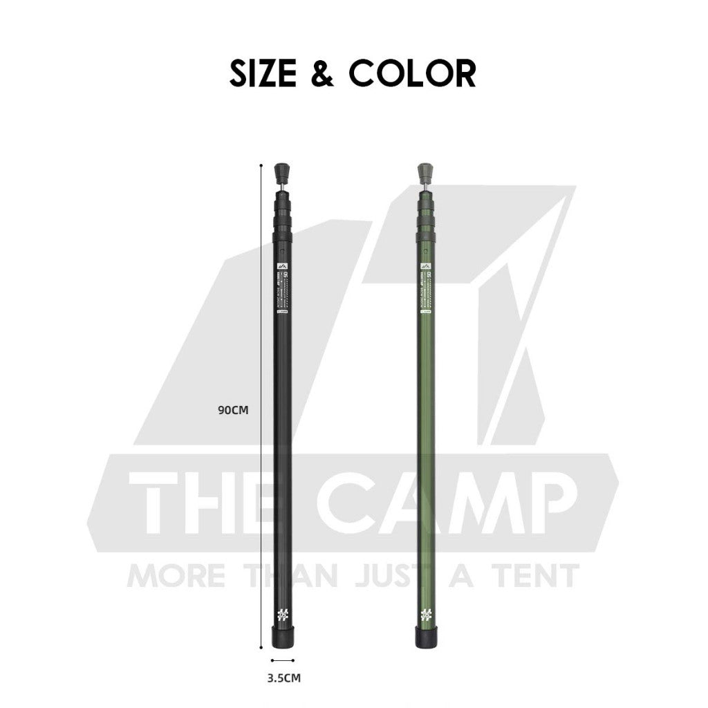 Shinetrip 2.8m Adjustable Pole Rod Quick Adjust for Flysheet Tarp Tent Camping Bag Hiking Awning Tactical Style A561