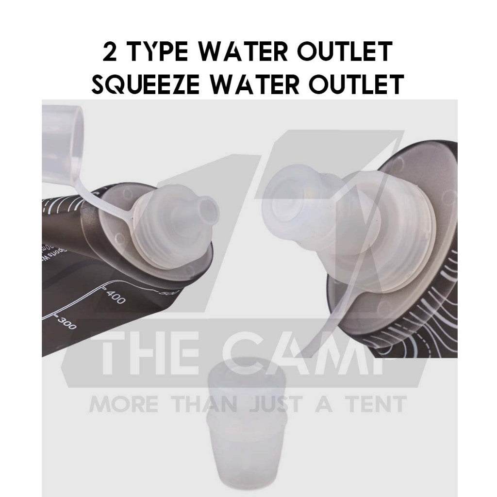 Wellhike SWS Foldable Water Bottle BPA Free 500ml Travel Sport Outdoor Camping Leakproof Collapsible Folding Botol Air