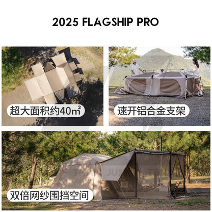 Naturehike Village 13 Auto Tent Automatic Ultimate Flagship Ti Black TiBlack PRO Version Outdoor Camping CNH22ZP004