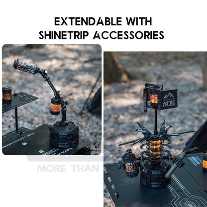 Shinetrip Gas Cap with Lamp Rod Pole Adaptor Outdoor Camping Butane Gas Cover Extension Holder A562