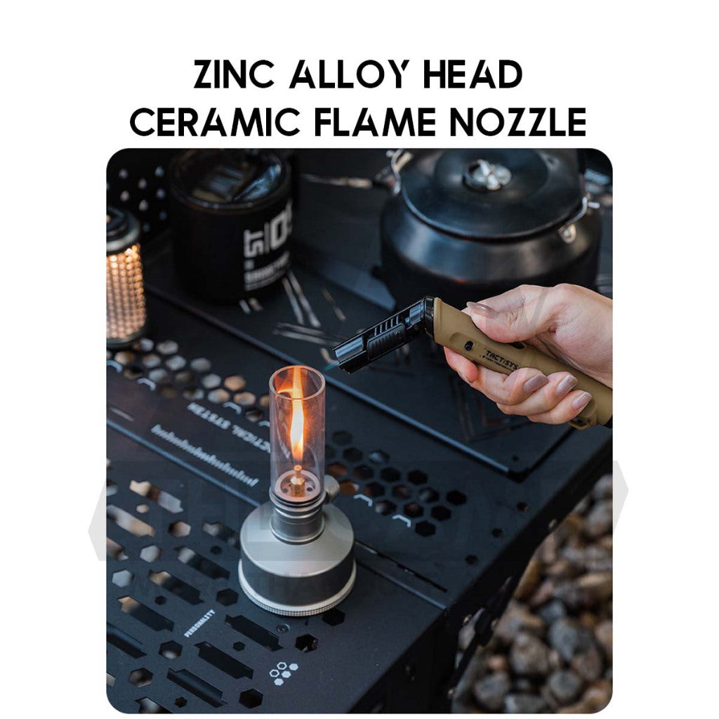 Shinetrip Torch Lighter Rotatating Head Blue Jet Flame Gun Outdoor Camping Butane Gas Burner Portable Pemetik Api A566