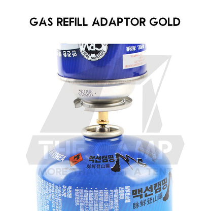 Gas Refill /Bottle Adapter Transfer Nozzle Lighter Adaptor for Outdoor Camping Stove Butane Canister Anti Roll Clip