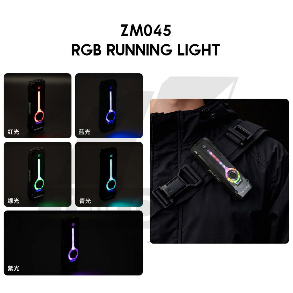 Blackdog Tactical Torch Light EDC Flash RGB Buzzer UV Outdoor Camping Light Lamp R2 Lampu CBD2550ZM048 CBD2550ZM045