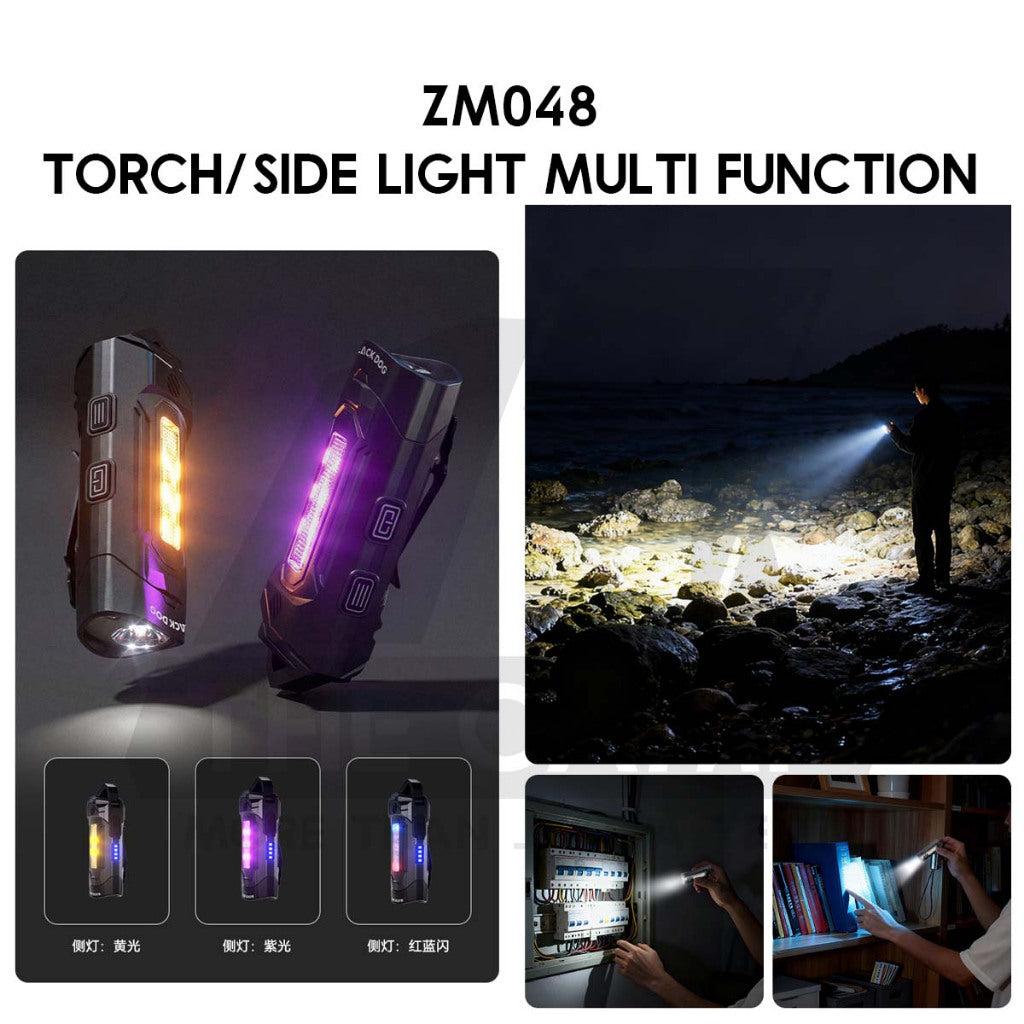 Blackdog Tactical Torch Light EDC Flash RGB Buzzer UV Outdoor Camping Light Lamp R2 Lampu CBD2550ZM048 CBD2550ZM045