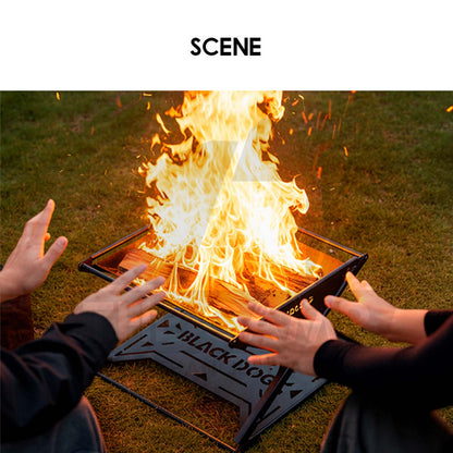 Blackdog Firepit Foldable Fire Pit Compact Storage Outdoor Camping Burning Picnic Firewood CBD2550CF020