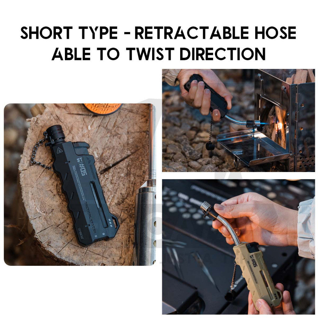 Shinetrip Torch Lighter Rotatating Head Jet Flame Gun Outdoor Camping Butane Gas Burner Portable Pemetik Api A566 A570
