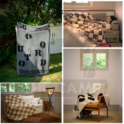 CC Blanket Glutinous Rice Velvet Bed Cover Soft Cover Cadar