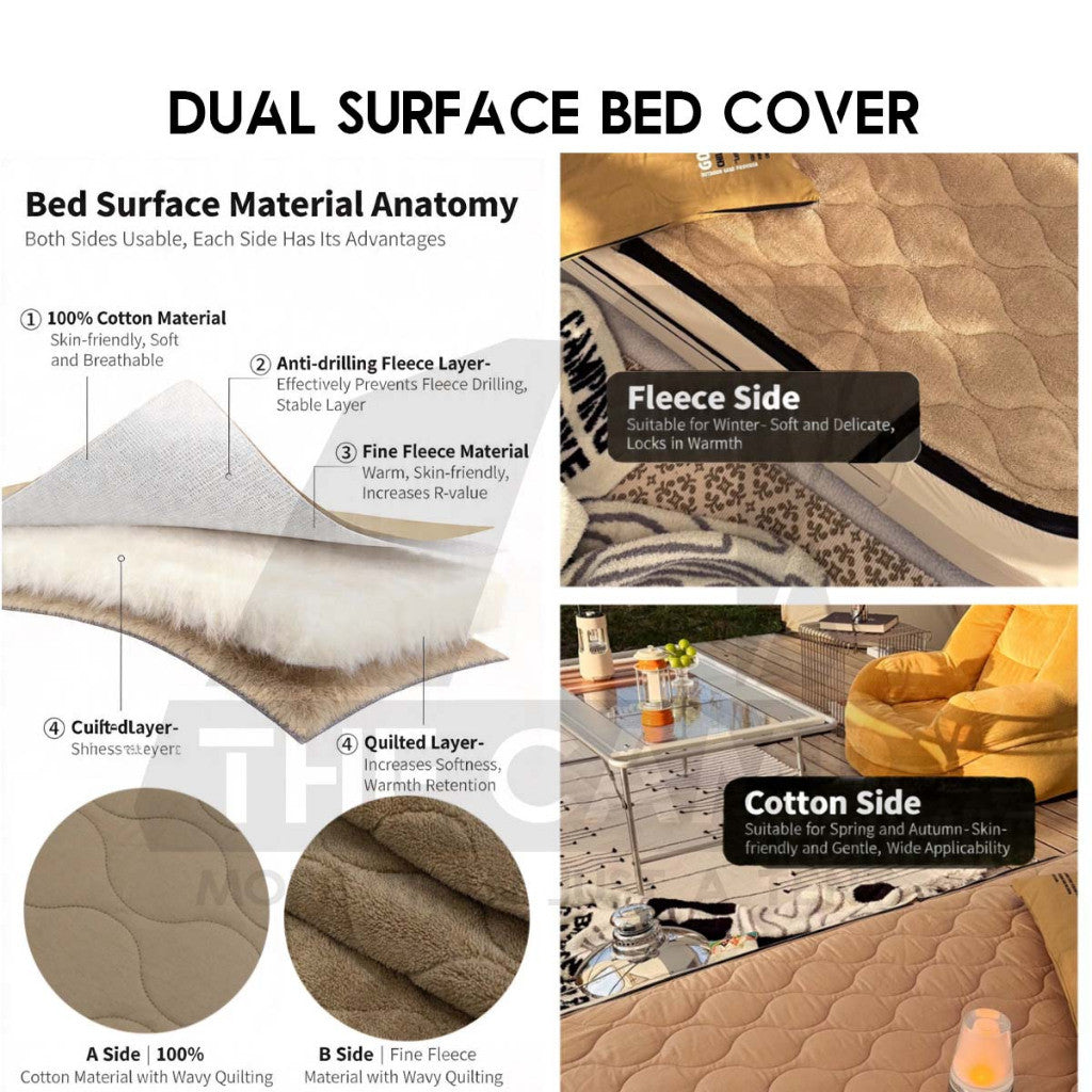 CC Drop Stitch Air Mattress with Bed Sheet Bed Cover 30cm Sponge Outdoor Camping Tilam Cadar