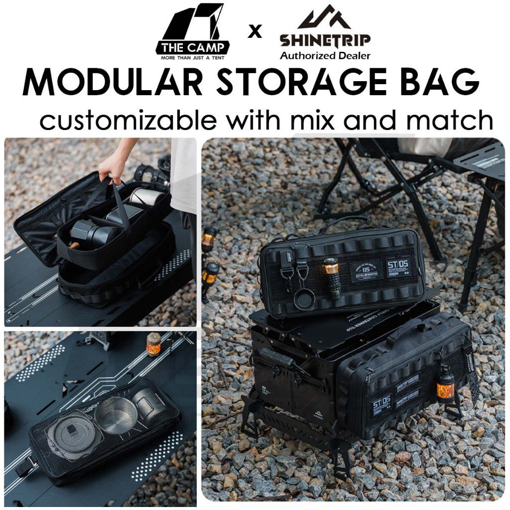 Shinetrip Modular Storage Bag Mesh Inner Compartment Equipment Coffee Light Lamp Tool Beg Outdoor Camping A534