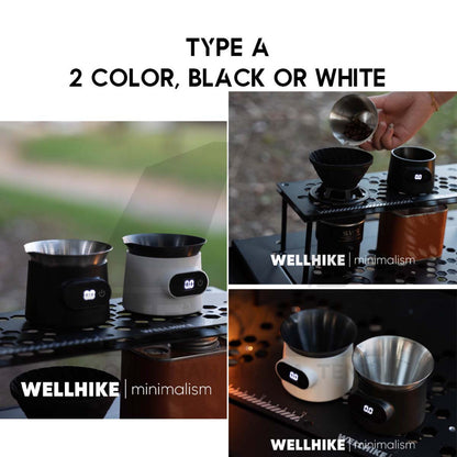 Wellhike Coffee Scale Rechargeable Battery Kitchen Scale Digital Electronic Weight Barista Machine Espresso MHW-3BOMBER