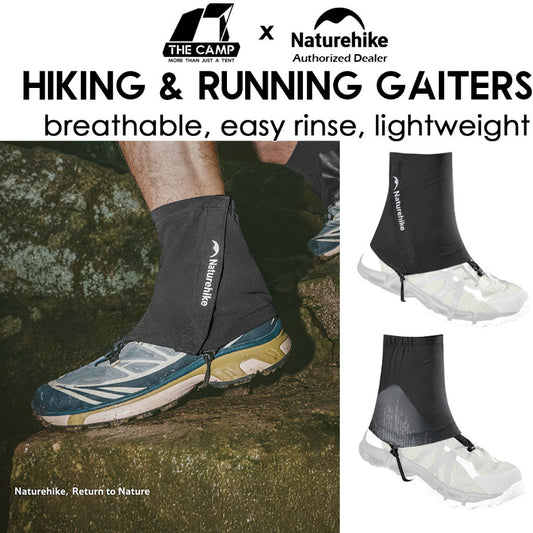 Naturehike Hiking & Running Gaiters LingPao Breathable TPU Fabric Outdoor Waterproof Foot Protection Cover CNK2650DS012