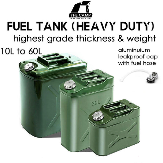 Fuel Tank Extra Thickened Heavy Duty Oil Drum Aluminium Cap Petrol Diesel Storage Jerry Can 10L 15L 20L 30L 40L 50L 60L