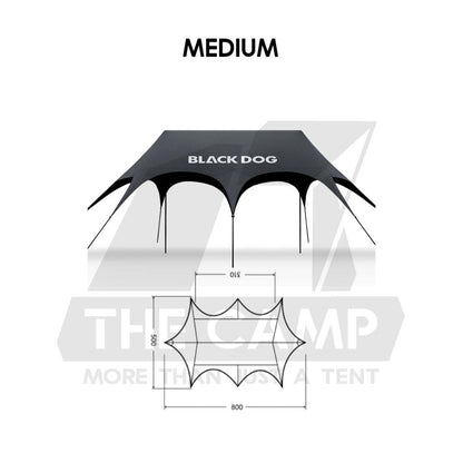 Blackdog YunMan Ultra Large Flysheet Tarp Sunshade Outdoor Camping Commercial Awning Dome Shelter CBD2550WS027