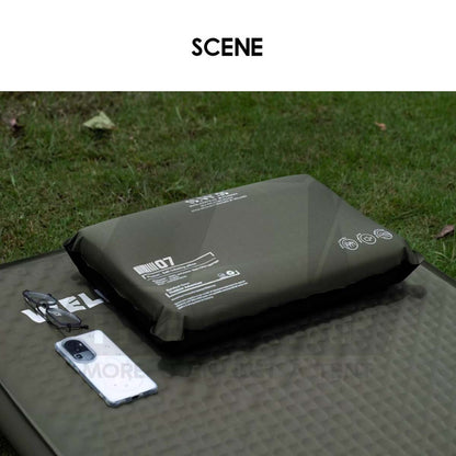 Wellhike SWS Memory Foam Inflatable Sponge Pillow 3D Outdoor Camping Soundless Auto Inflate Travel Air Bed