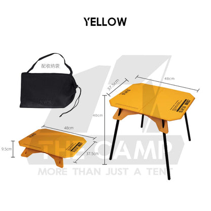 Wellhike SWS Foldable ABS Table Outdoor Camping Folding Foldable Compact Lightweight 2 Height Cup Bowl Plate Coffee