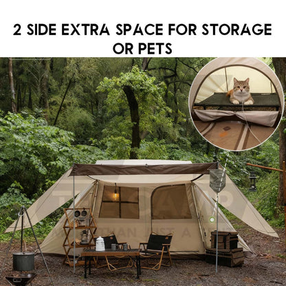 Naturehike Village 5 Automatic Tent Auto With Flysheet Snow Skirt Village 5.0 Outdoor Camping Khemah NH21ZP009