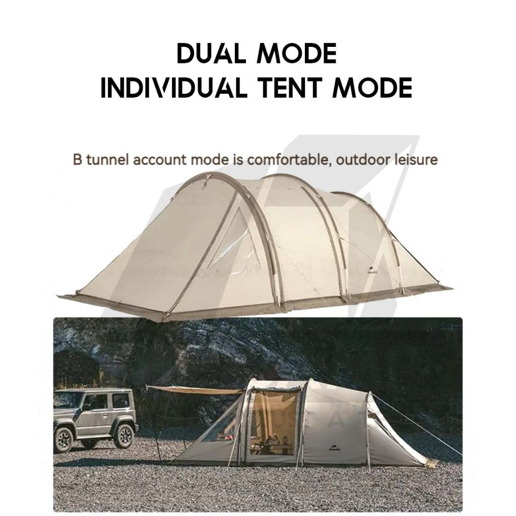 Naturehike Cloud Vessel Rear Car Tunnel Tent 2 in 1 Outdoor Camping Khemah Kereta CNH22ZP013