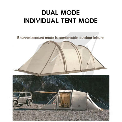 Naturehike Cloud Vessel Rear Car Tunnel Tent 2 in 1 Outdoor Camping Khemah Kereta CNH22ZP013