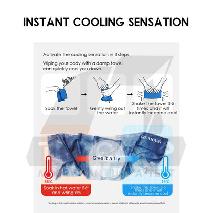 Ise Mount Towel Multicolor Quick Dry Cooling Feel Material Quick Absorption Outdoor Travel Beach Running Sport Gym