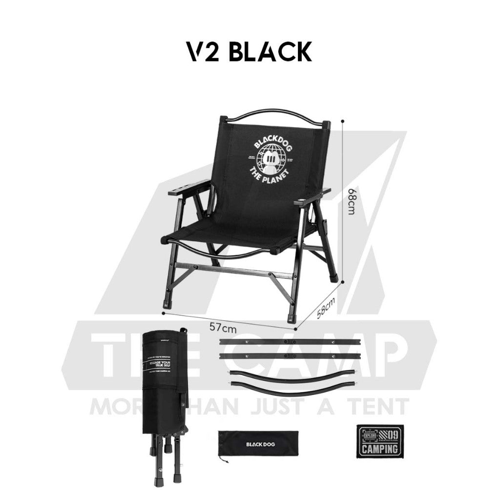 Blackdog Detachable Kermit Chair V1 V2 Foldable Tactical Back Heavy Duty Outdoor Camping CBD2550JJ050 CBD2450JJ043