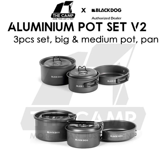 Blackdog Aluminium Pot Set Cookware Cooking Set Kettle Pan Pot Camping Outdoor Picnic CBD2550CF012 CBD2550CF019