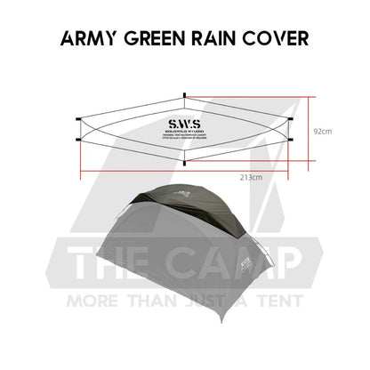 Wellhike SWS 2 Person Hiking Tent Morning Mist Lightweight Portable with Mesh Outdoor Camping Solo Khemah Rain Cover