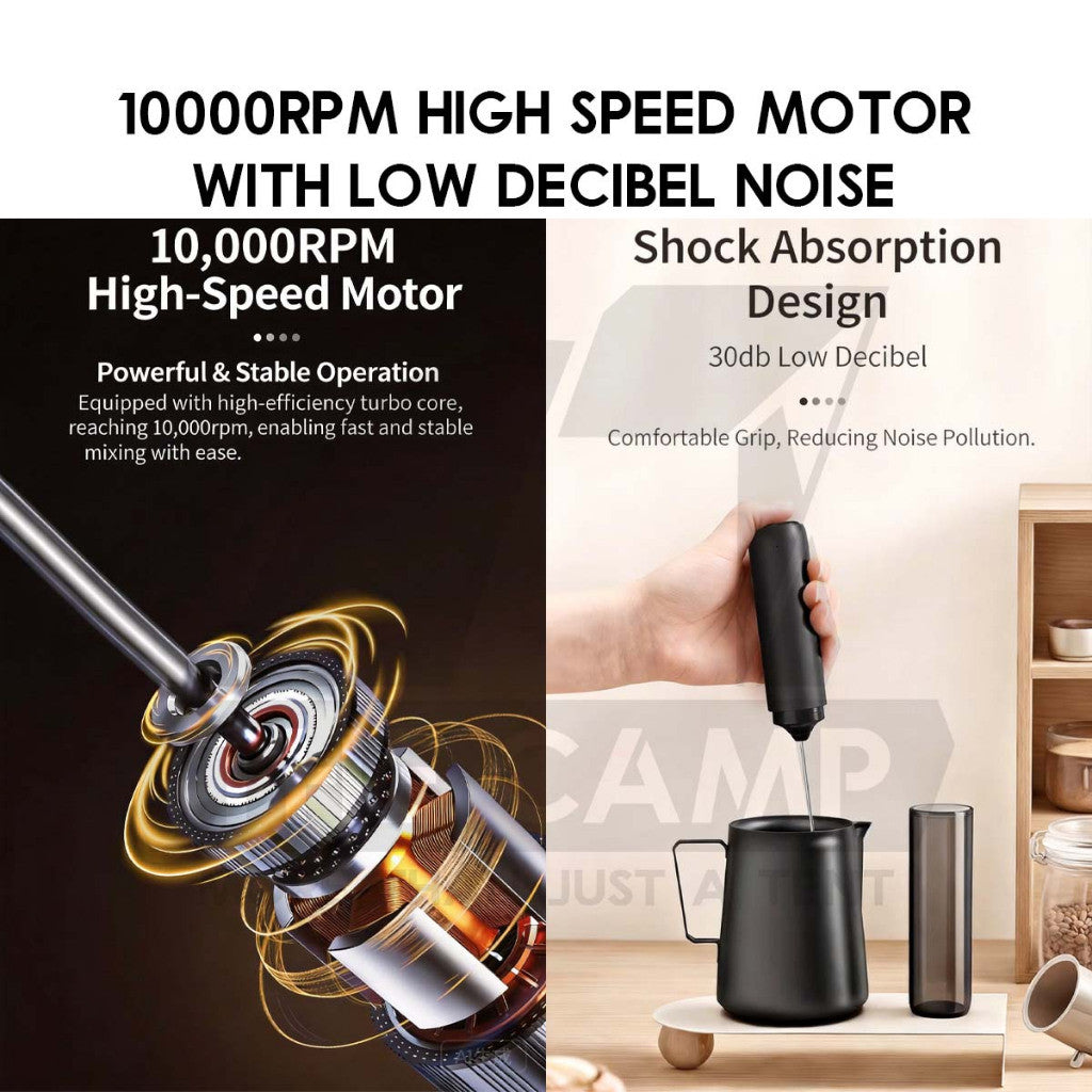 Cliton Milk Frother Foam Maker Coffee Egg Beater Mixer Food Grade Material Frappe Latte Matcha KJBQ-65 KJBQ-64