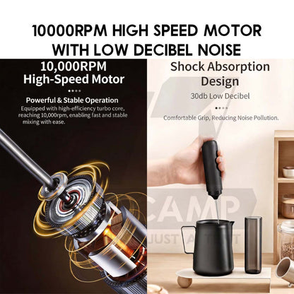 Cliton Milk Frother Foam Maker Coffee Egg Beater Mixer Food Grade Material Frappe Latte Matcha KJBQ-65 KJBQ-64