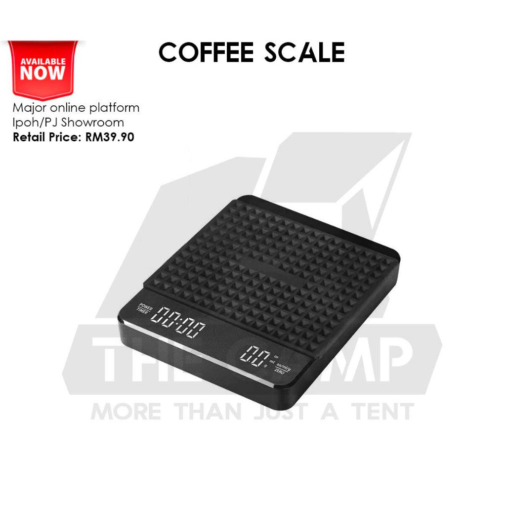 Cliton Coffee Scale Rechargeable Battery Kitchen Scale Digital Electronic Weight with Auto Timer Barista CL-KFC01