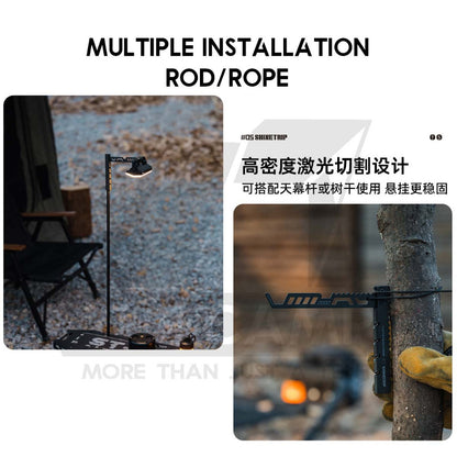 Shinetrip Rope Hanger Lamp Lantern Hanger Tripod Cloth Light Stand Outdoor Camping A567