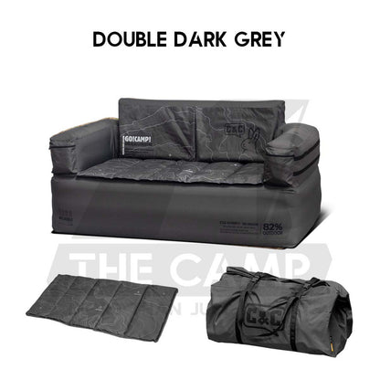 CC Inflatable Air Sofa Single /  Double Day Dream Outdoor Camping Optional Groundsheet Mat Leisure Inflation Lazy Bed