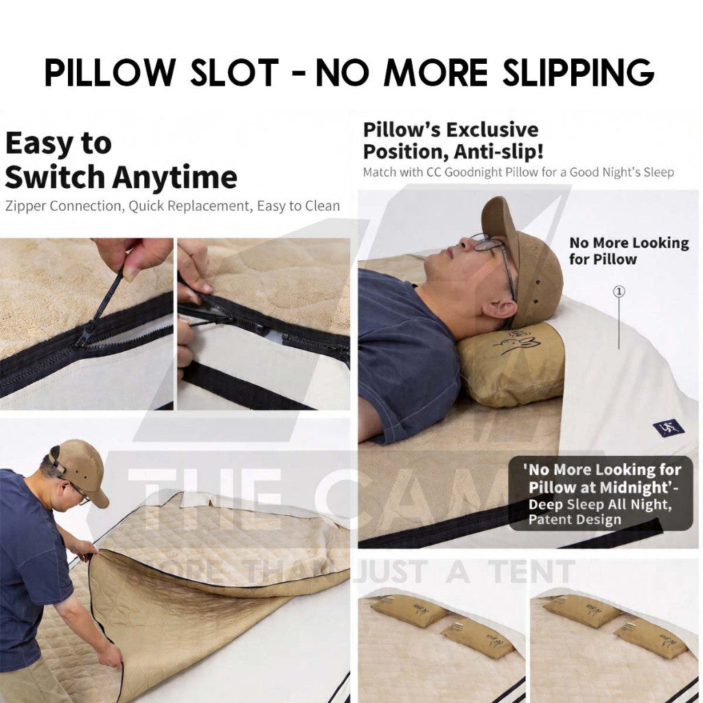 CC Drop Stitch Air Mattress with Bed Sheet Bed Cover 30cm Sponge Outdoor Camping Tilam Cadar