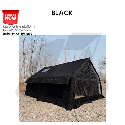 Spark AIR07 Air Tent 7+7m2 Large Space AIR 07 Black Army Green Gray Brown