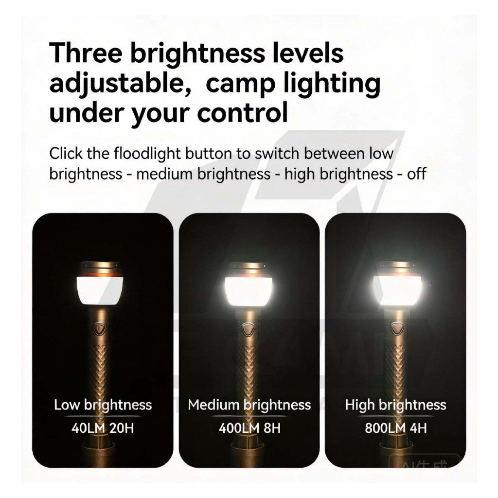 Shinetrip A591 Tripod Light 1.92m Tactical Telescopic Aluminium LED Work Stand Magnet Adjustable Lamp Outdoor Camping