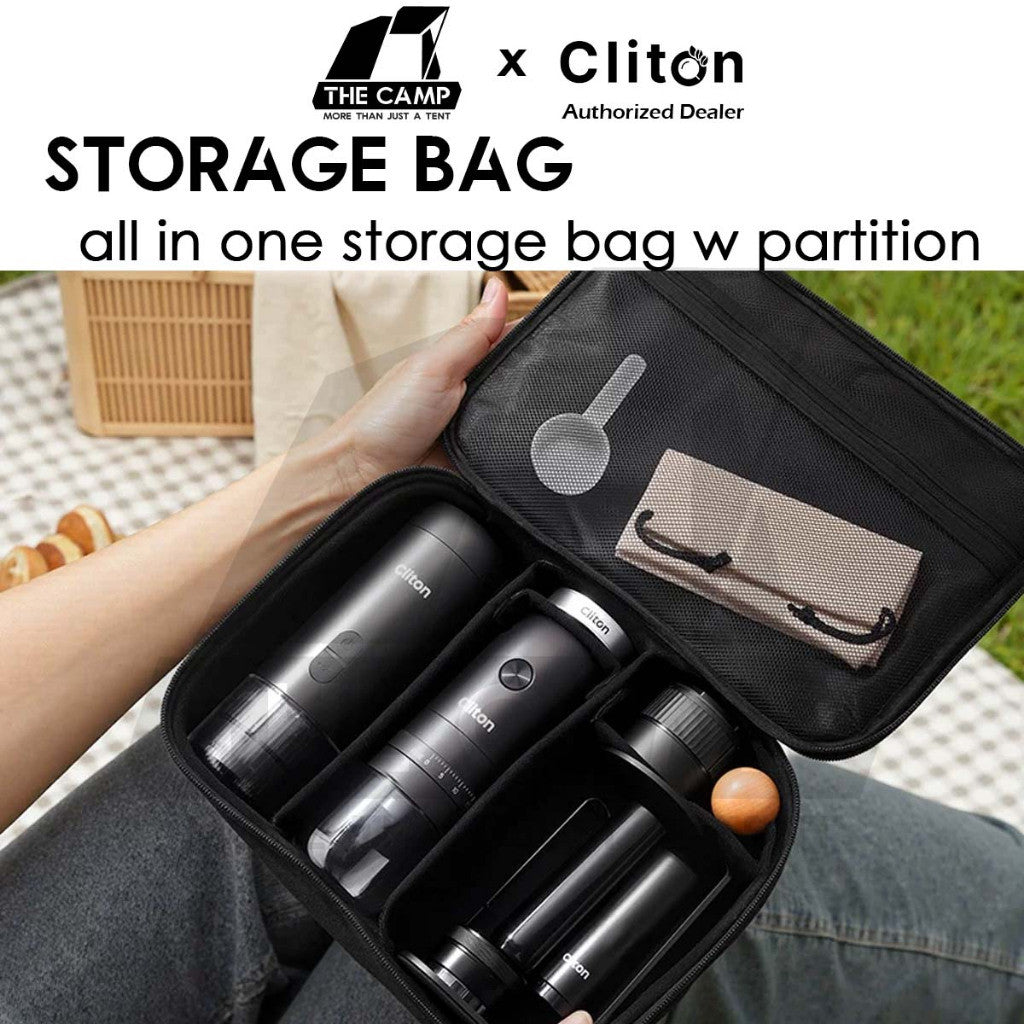 Cliton Espresso Coffee Machine Storage Bag Soft Case Grinder Accessories Tamper Stand Milk Frother Filter