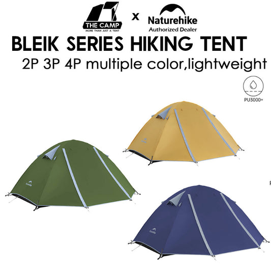 Naturehike Bleik Series Tent 2-4 Person 2pax 3pax 4pax Waterproof Ultralight Hiking Outdoor Camping Khemah CNK2550WS038