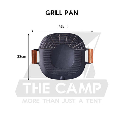 Wellhike SWS Non Stick Grill Pan BBQ Pan Non Stick Coating Coated Outdoor Camping Cooking Stove Bag
