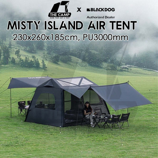 Blackdog Misty Island 6.0 6 Air Tent PU3000mm Inflatable with Electric Pump Outdoor Camping Khemah Angin CBD2550WS038