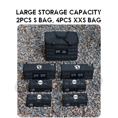 Shinetrip Tactical Storage Bag Soft Case XXS S Pack Outdoor Camping Molle System Kermit Chair Side Pouch Cup Holder A527