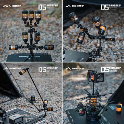 Shinetrip Unigrip Tactical Clamp Universal Lamp Gripper for 19 Tornado Accessories Fan Clip Tripod Light Stand Pole A556
