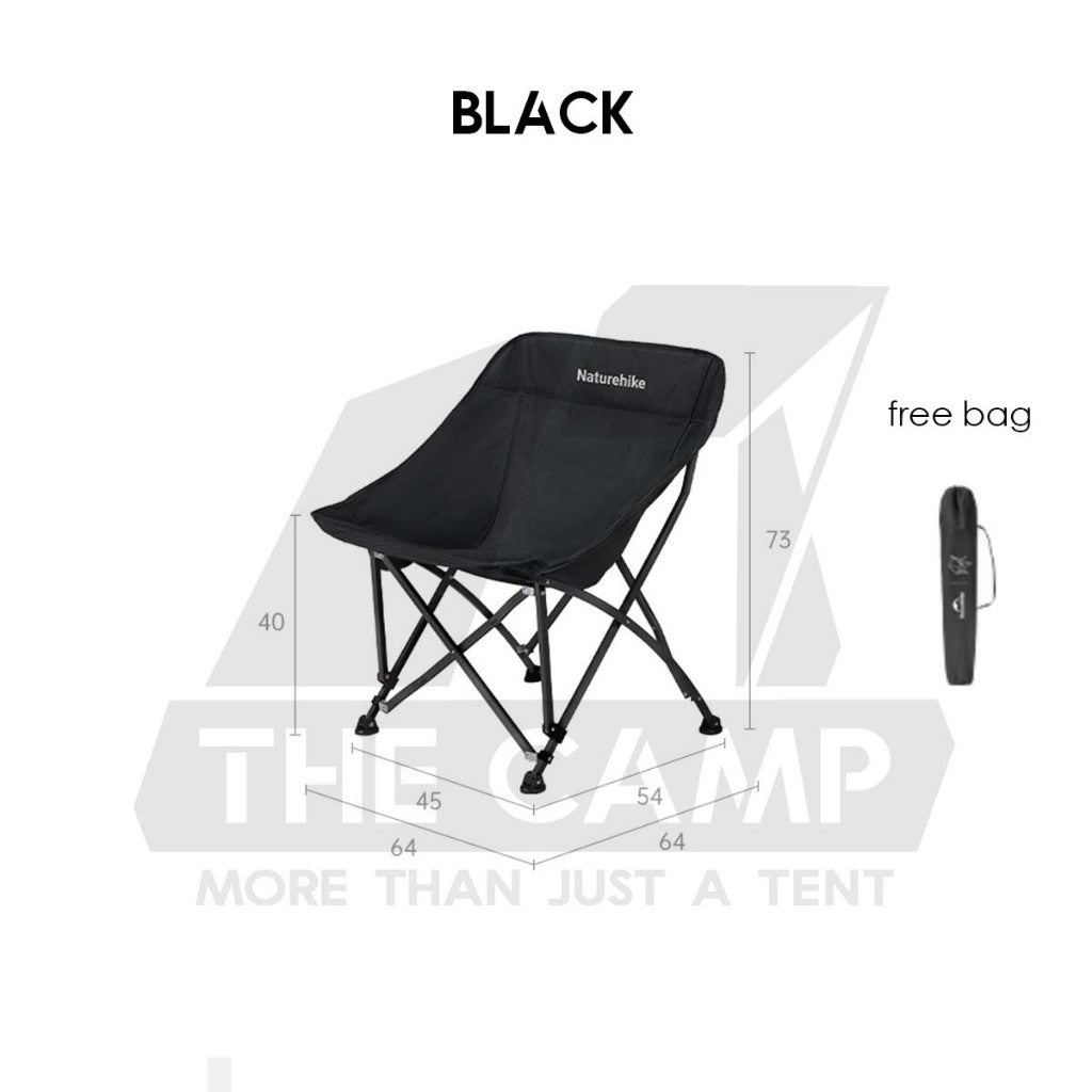 Naturehike T04 Camping Moon Chair Widen Seat Foldable Folding Quick Open Outdoor All Terrian Kerusi Healing CNK2550JJ022